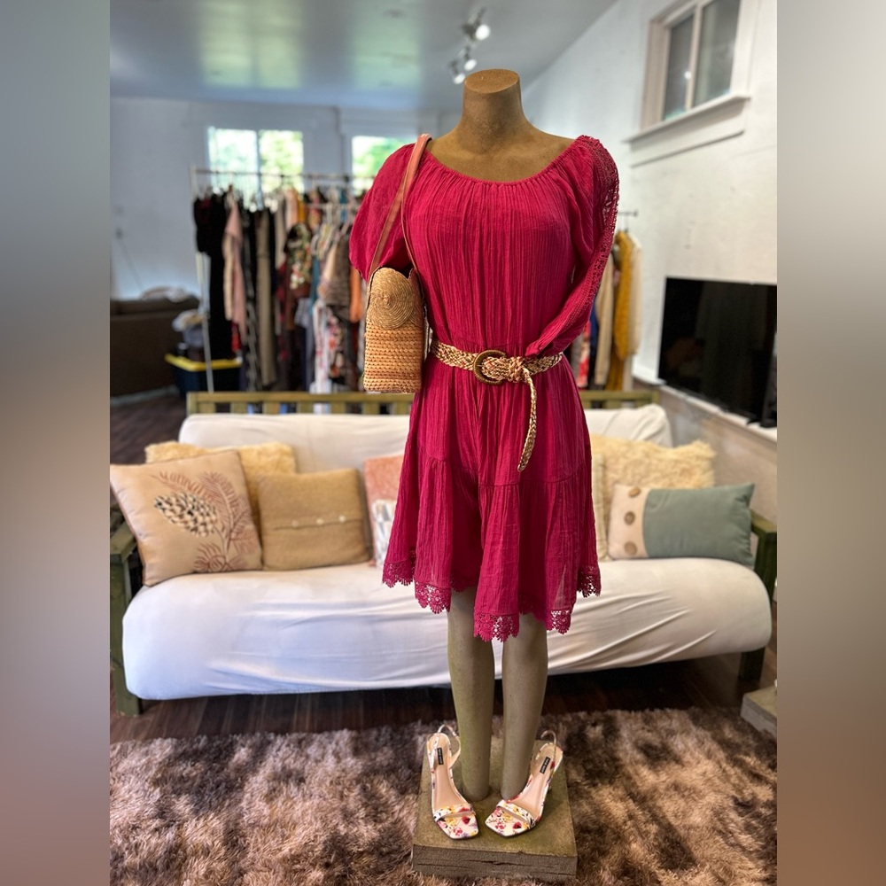 🍁🍁Indigo Rose size, large pink Summer dress